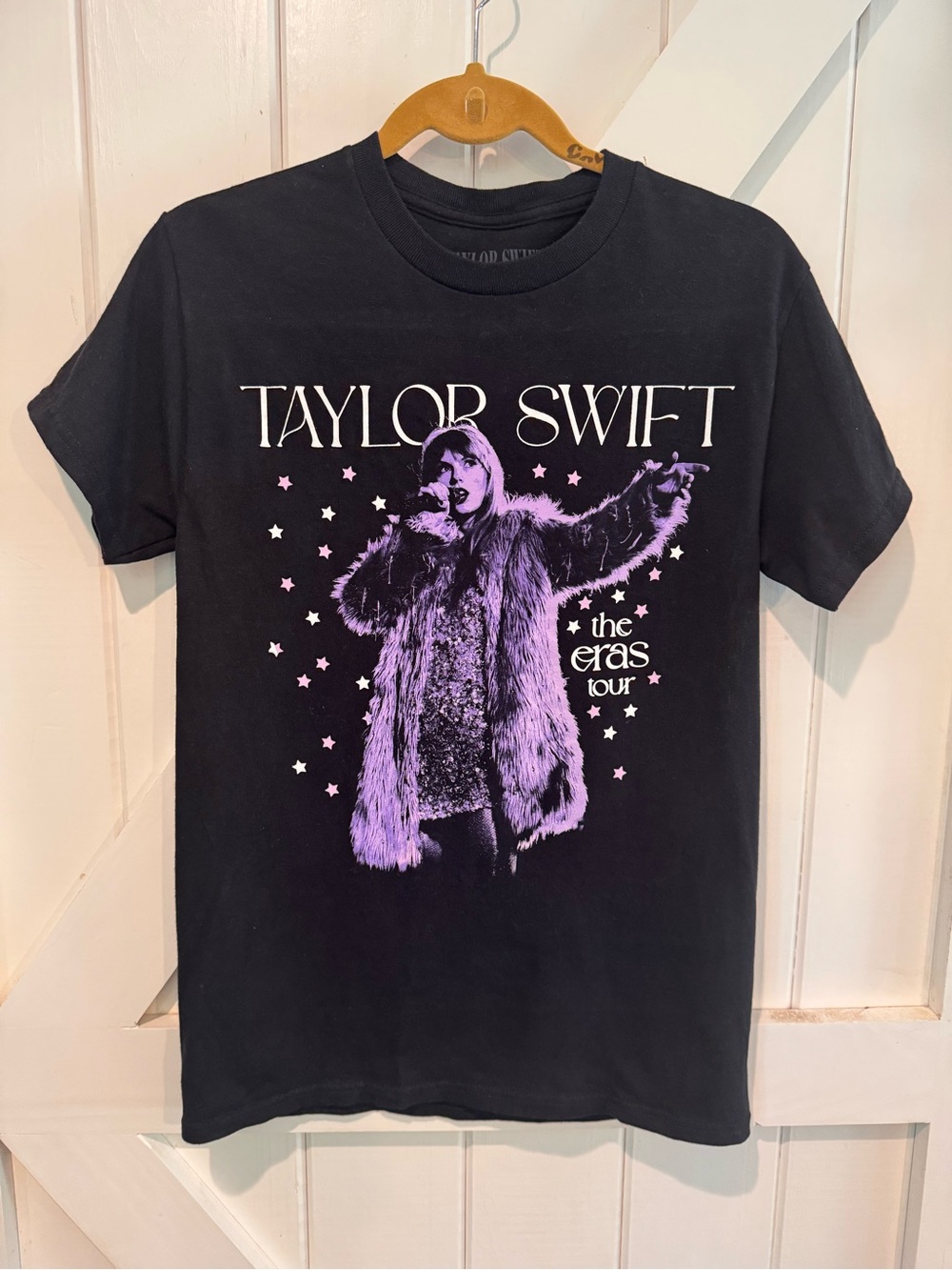 Taylor Swift The Eras Tour Black Graphic T-Shirt Size S Concert Tee